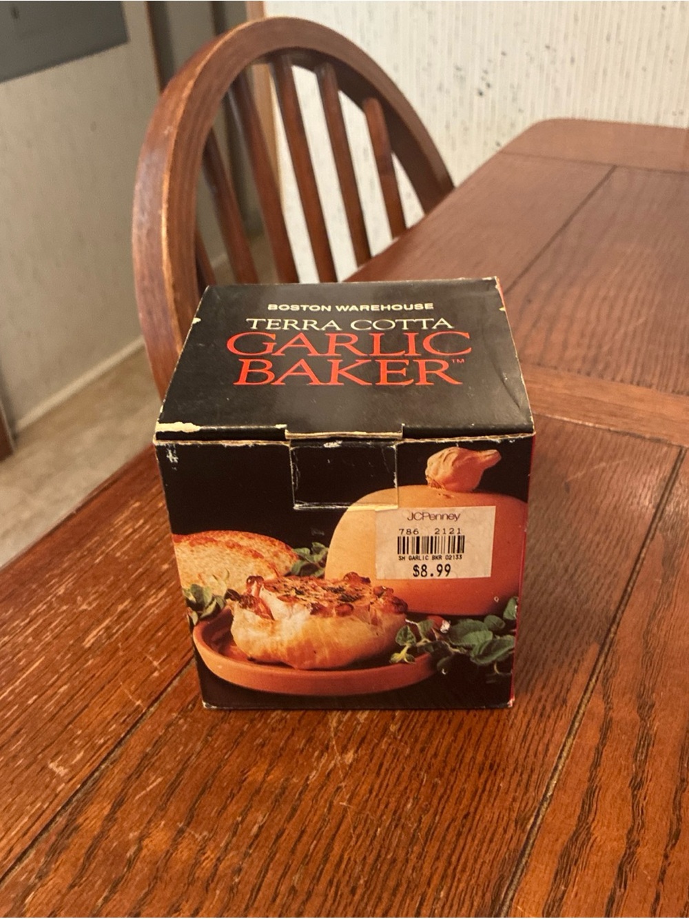 Boston Warehouse Terra Cotta Garlic Baker - Brown